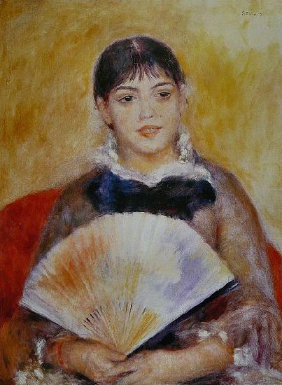 Pierre-Auguste Renoir Femme a l'eventail
